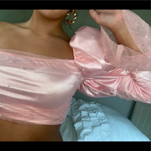 Pink Pearl embellished tool and silk - Picture 4 of 5